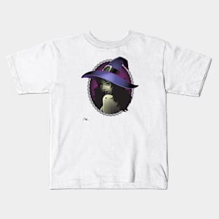 Witch Maiden Portrait Kids T-Shirt